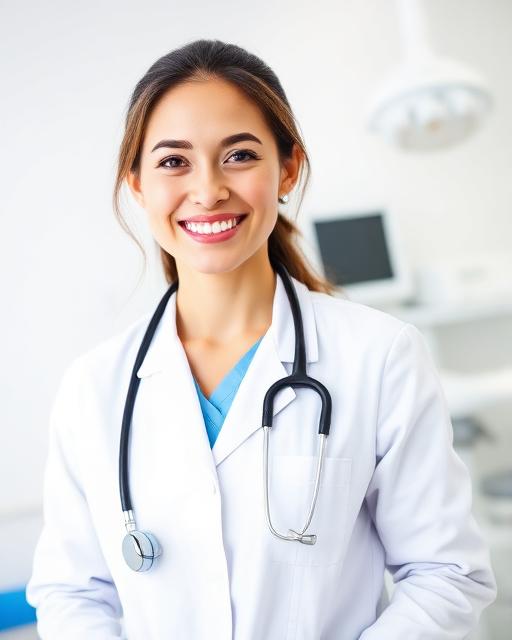 Professional dentist ready for consultation